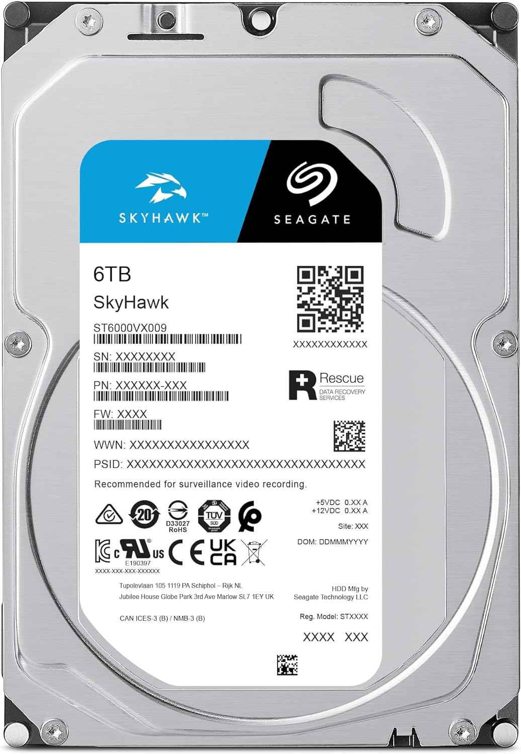 Seagate SkyHawk 6TB Surveillance HDD ST6000VX009 | Smartek Kuwait