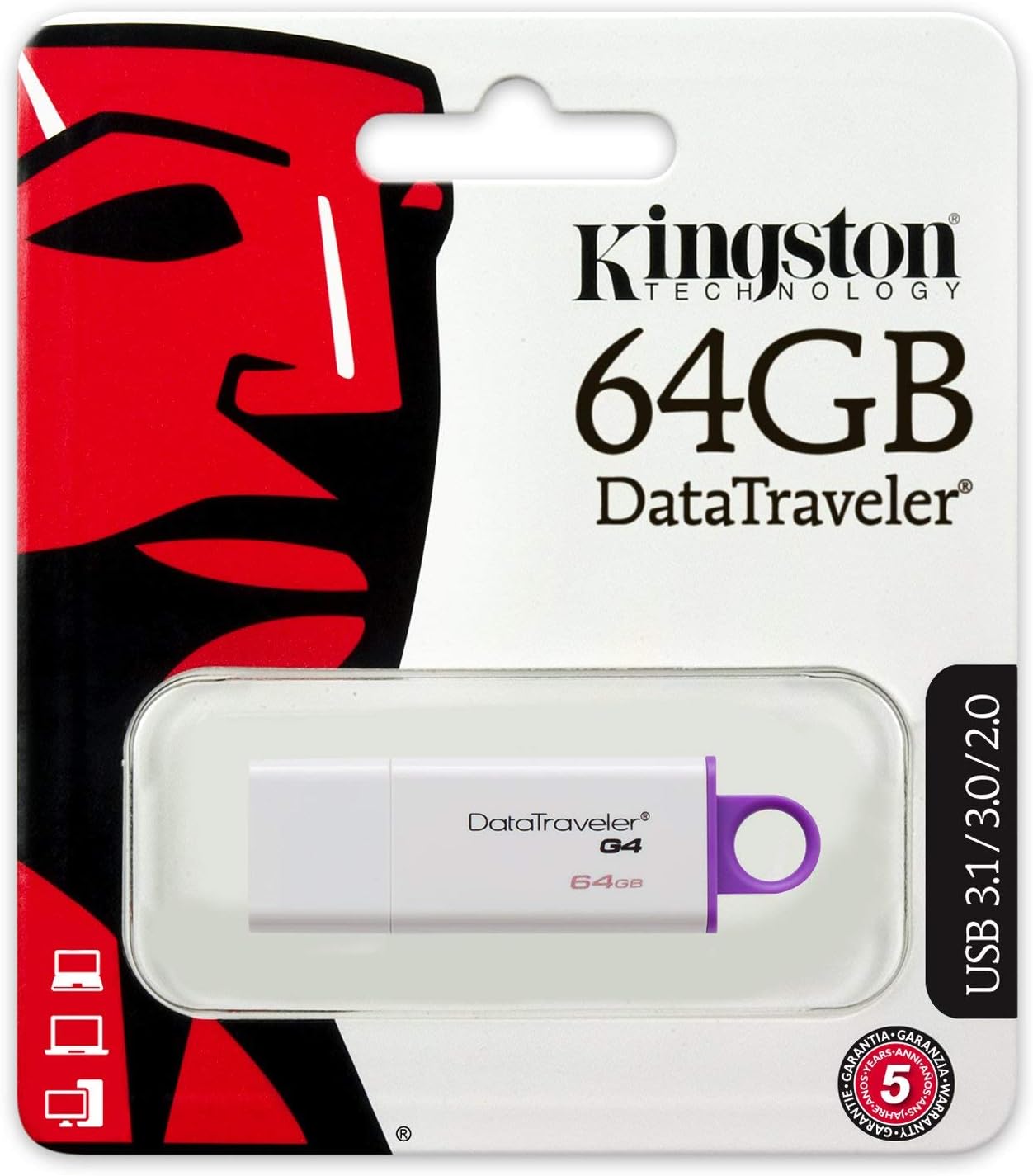 64GB Flash Kingston  Data Traveler G4 (DTIG4/64GB)