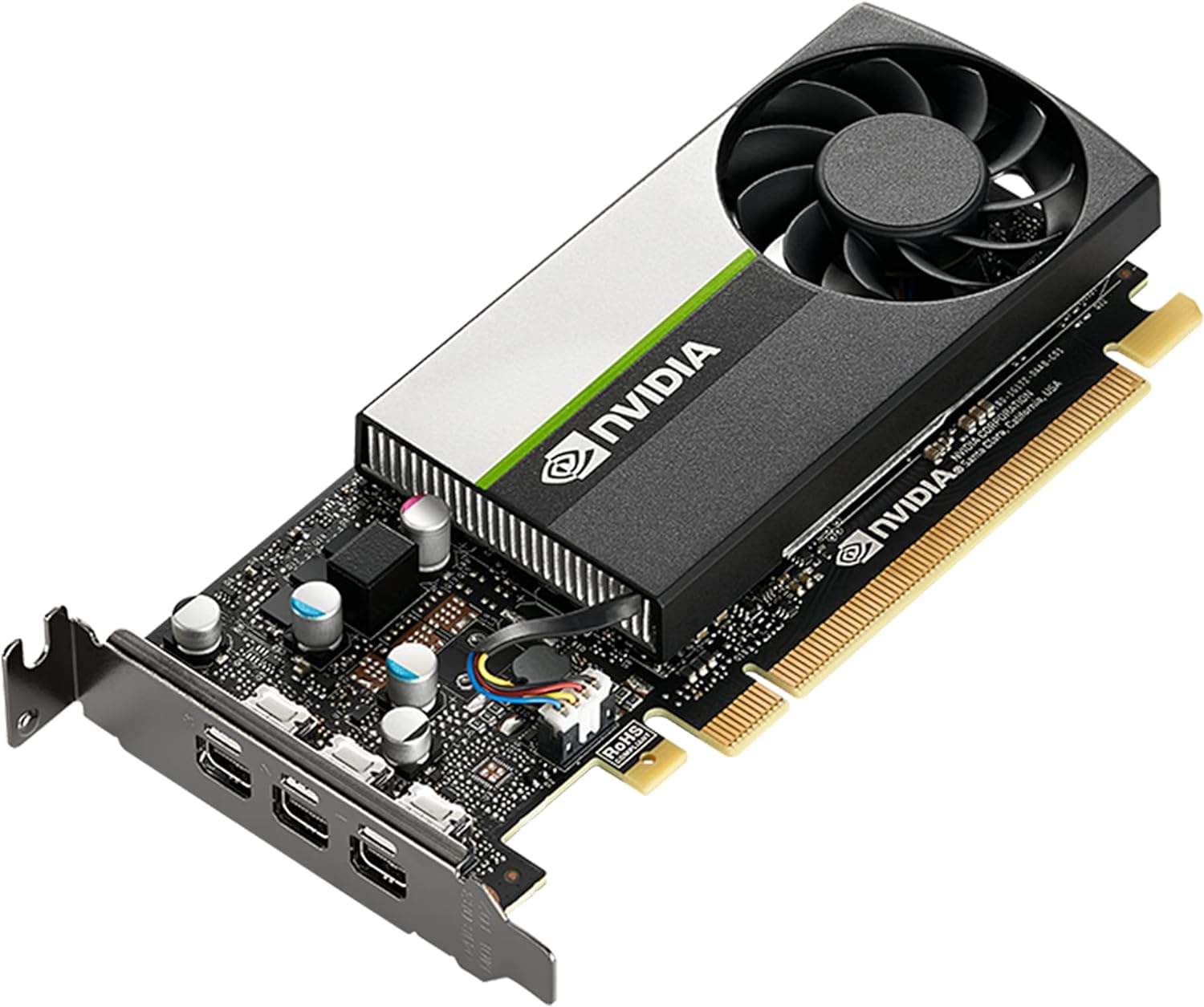 PNY NVIDIA T400 4GB Professional Graphics Card 4GB GDDR6 PCI Express 3.0 x16, Single Slot, 3X Mini-