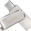 SanDisk 512GB Ultra Dual Drive Luxe USB Type-C up to 400 Speed - SDDDC4-512-G46, Silver