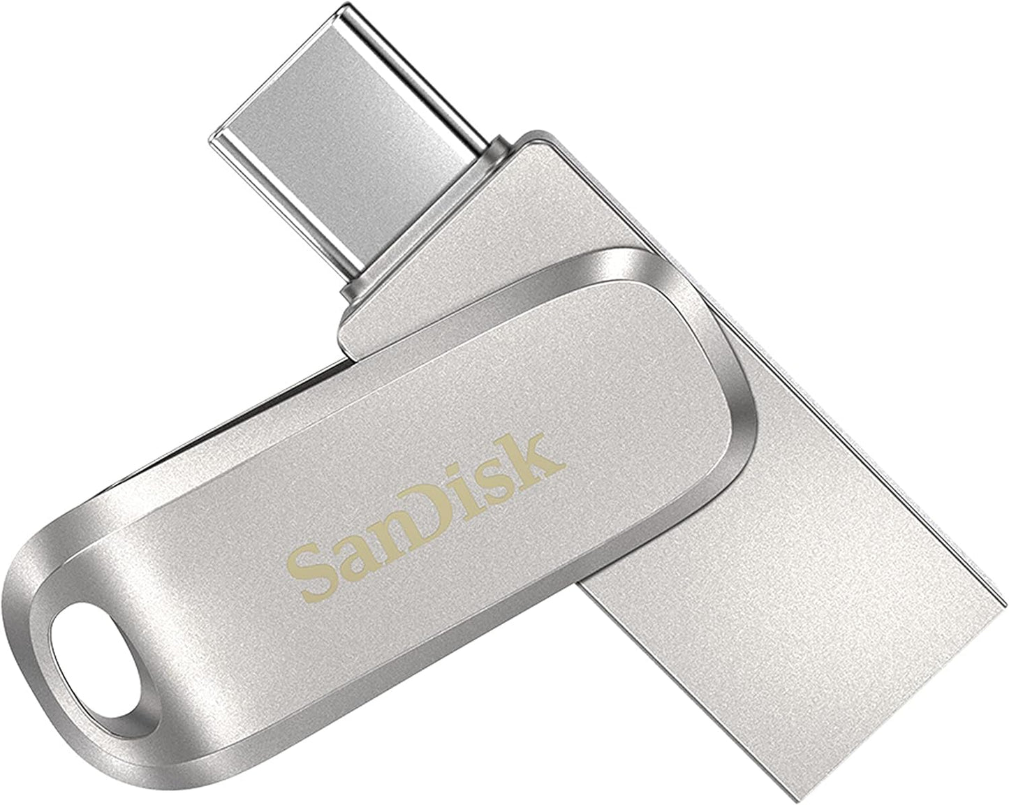 SanDisk 512GB Ultra Dual Drive Luxe USB Type-C up to 400 Speed - SDDDC4-512-G46, Silver