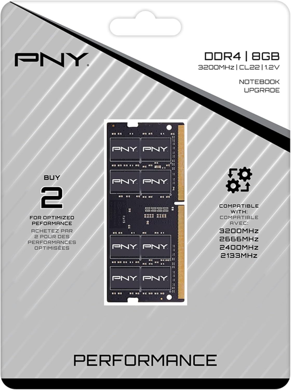 PNY Ram Notebook 8GB DDR4 3200-MN8GSD43200-TB