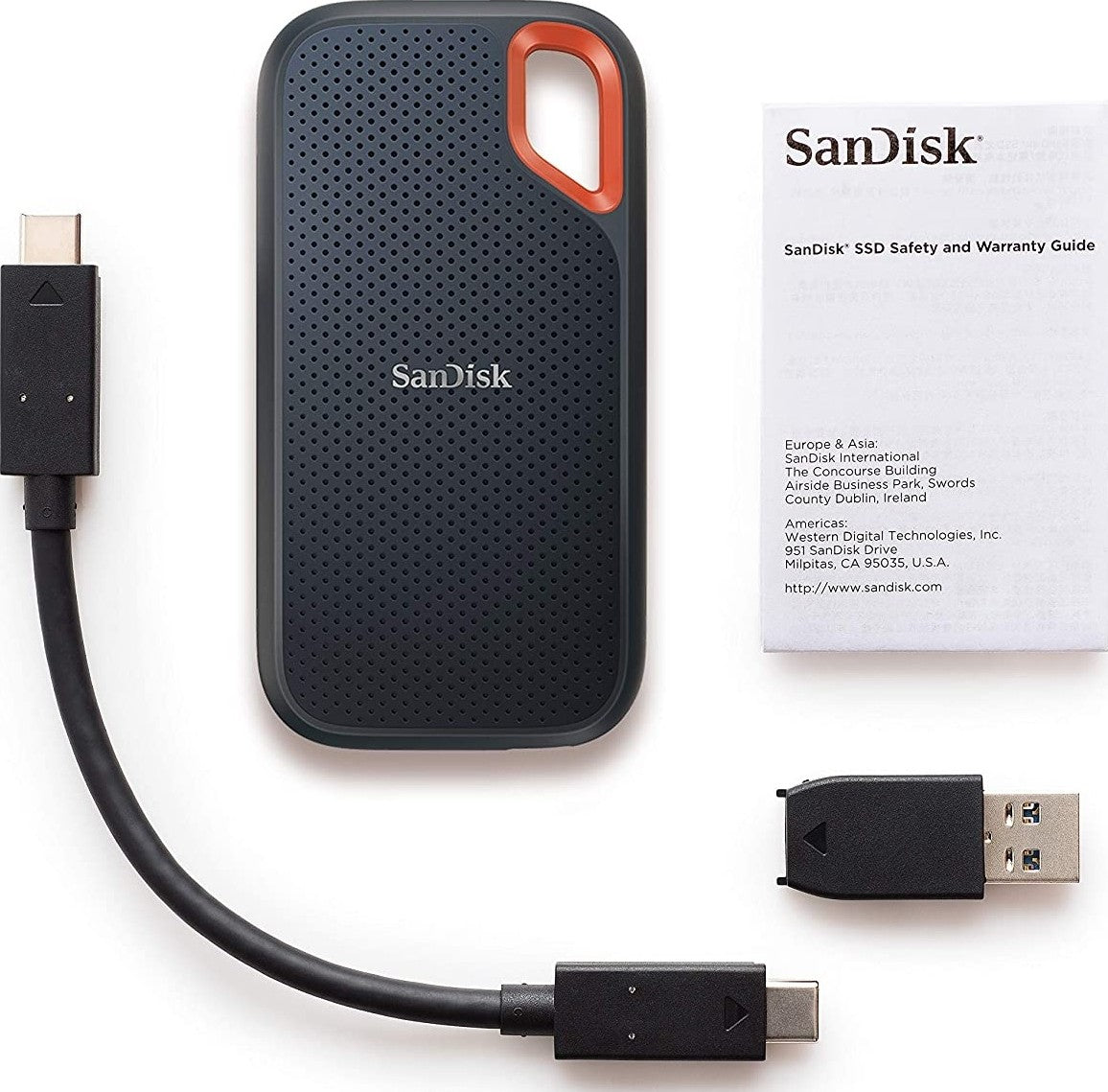 2TB SanDisk Extreme Portable SSD - Up to 1050MB/s - USB-C, USB 3.2 Gen 2