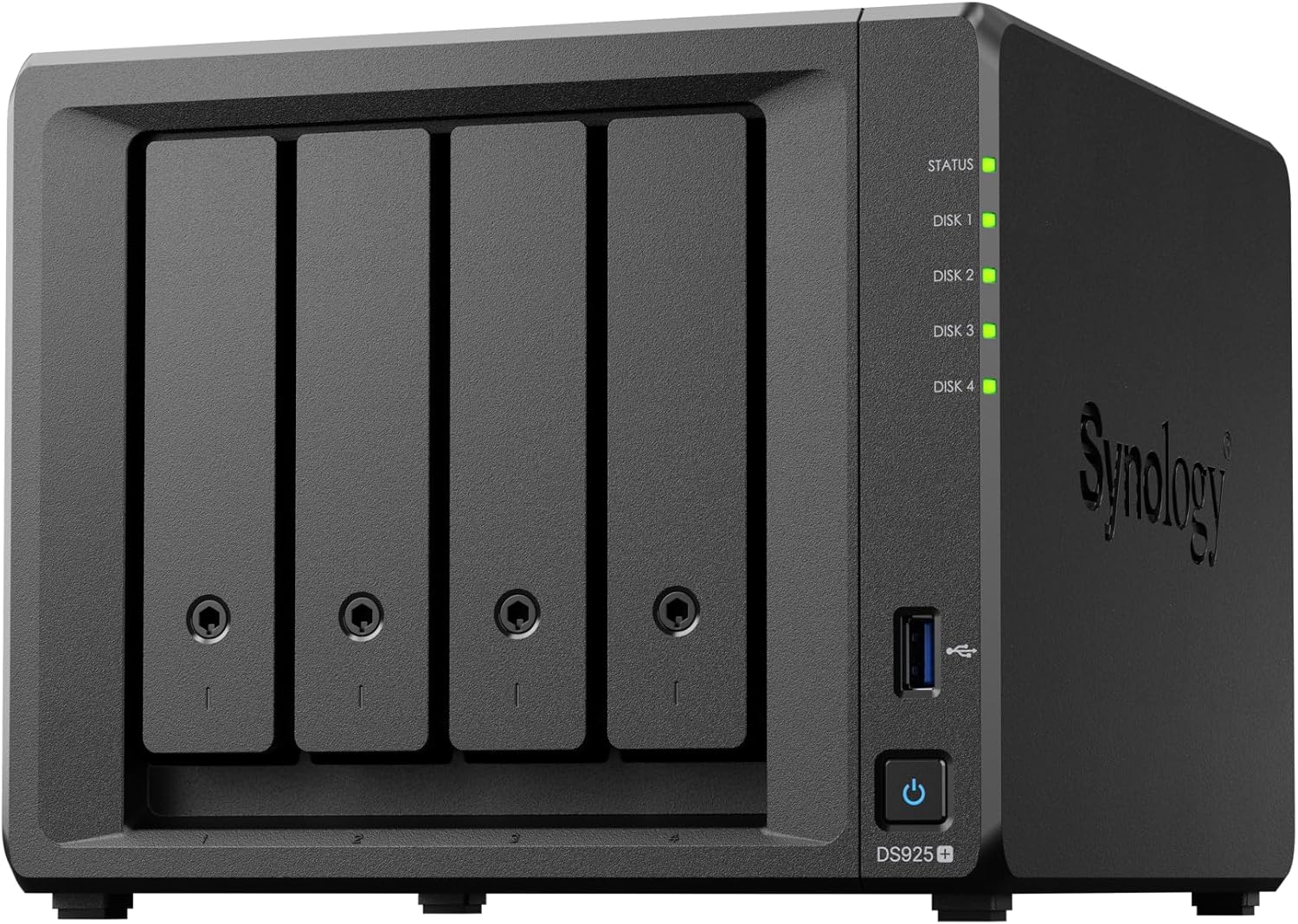 Synology DiskStation DS925+ SATA  4-Bays  USB  LAN  eSATA (Diskless)