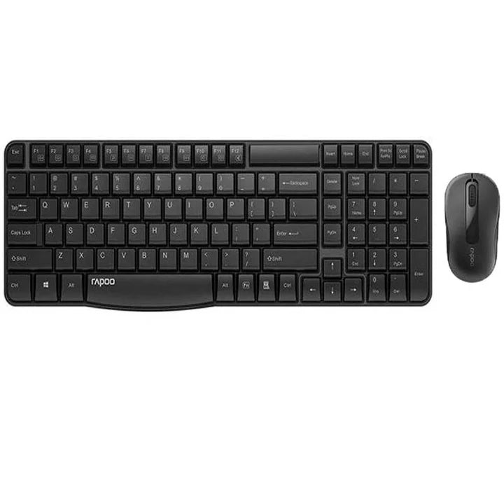 Rapoo X1800S Wireless Multimedia Keyboard & Optical Mouse AR - Black