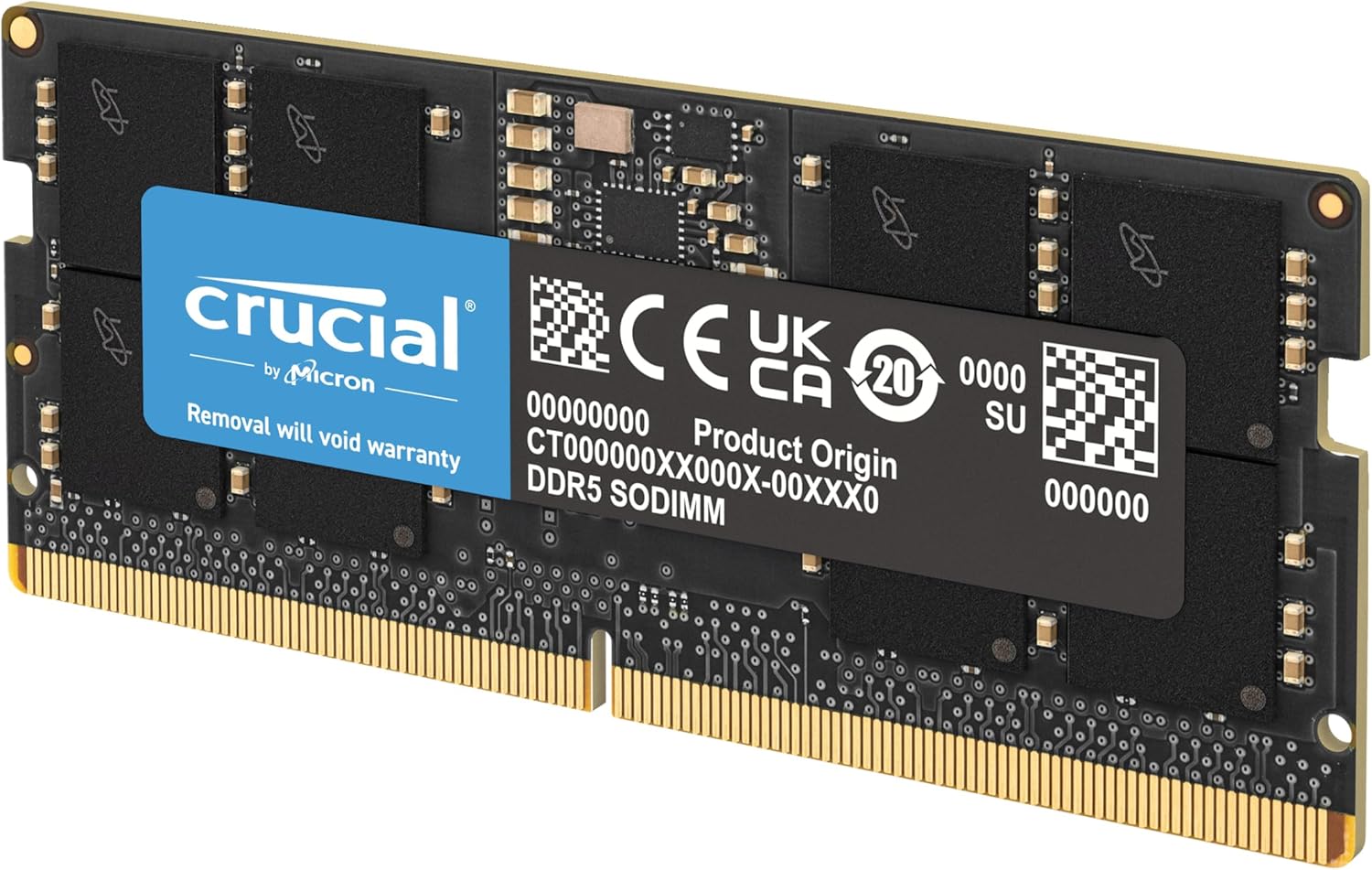 Crucial 8GB DDR5 5600MHZ SODIMM Memory Notebook-CT8G56C46S5