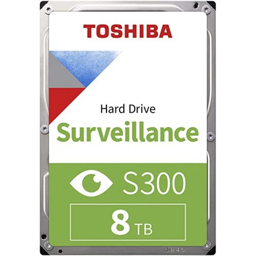 8TB Toshiba S300 Video Streaming Hard Drive for Surveillance DVR/NVR (HDWT380UZSVA)