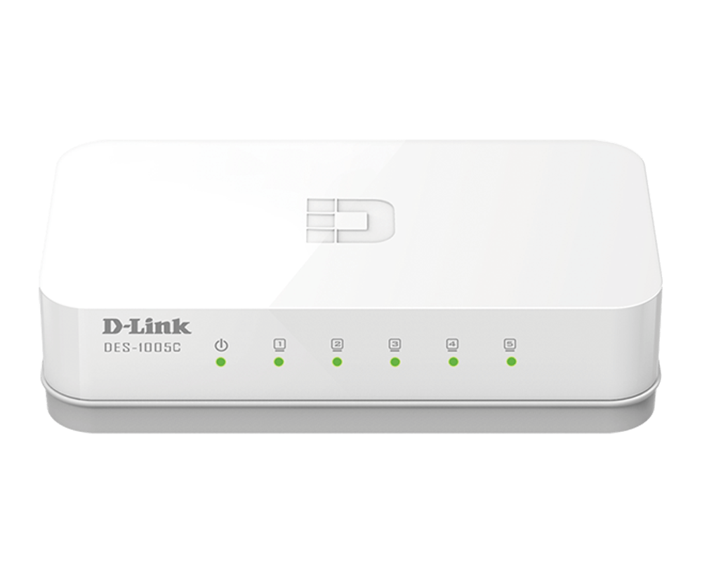 D-Link DES-1005C 5-Port 10/100 Unmanaged Switch