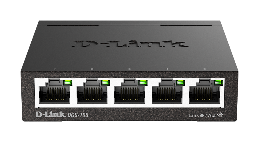 D-Link 5-Port Gigabit Unmanaged Metal Switch (DGS-105)