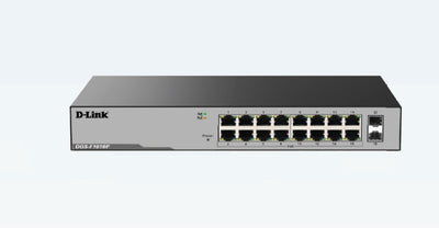 D-Link DGS-F1016P 16-Port Unmanaged PoE Switch