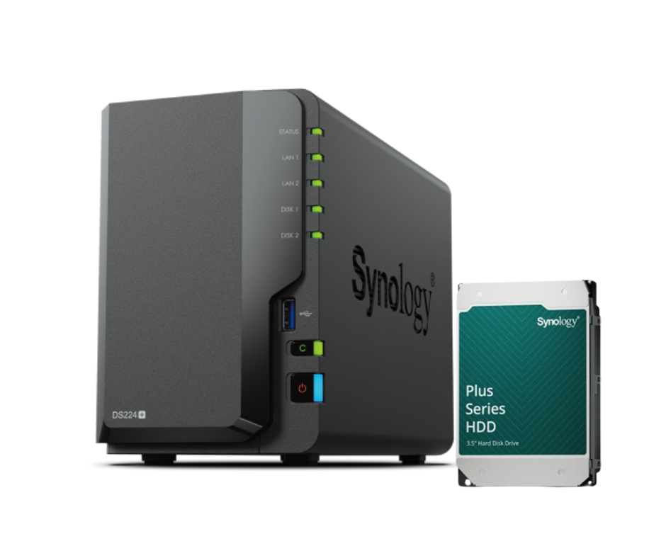 Synology DiskStation DS225+ /SATA / 2-Bays / USB / LAN / Desktop + Hard Disk