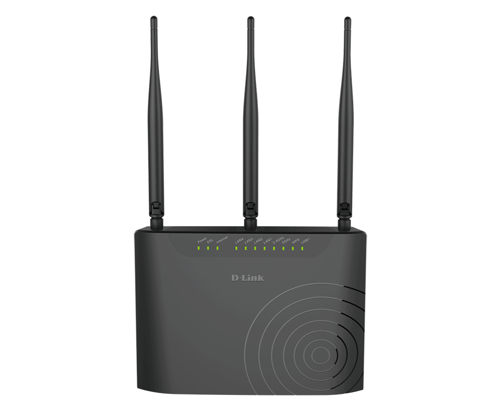 D-Link DSL-2877AL Dual Band Wireless AC750 ADSL2+ Modem Router