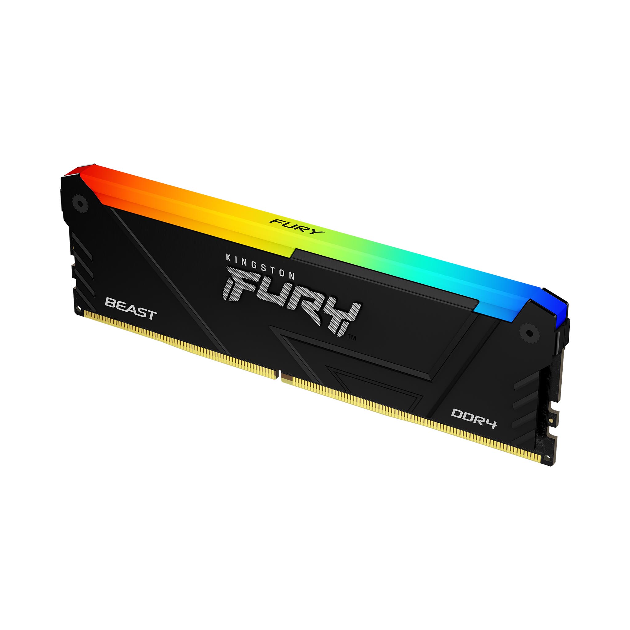 ذاكرة الوصول العشوائي Kingston 8GB DDR4 3200Mhz Fury Beast RGB لسطح المكتب (KF432C16BBA/8)