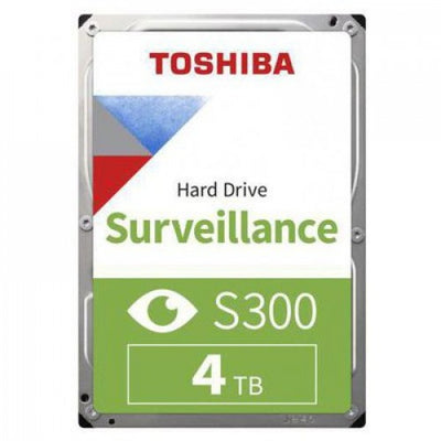 Toshiba S300 4TB Surveillance Internal Hard Drive 3.5" SATA 6Gb/s 5400RPM 128MB Cache DVR & NVR HDD - HDKPB08Z0A02S