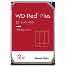 WD Red Plus 12TB NAS Internal Hard Drive HDD - 7200 RPM, SATA 6 GB/s, CMR, 256 MB Cache, 3.5