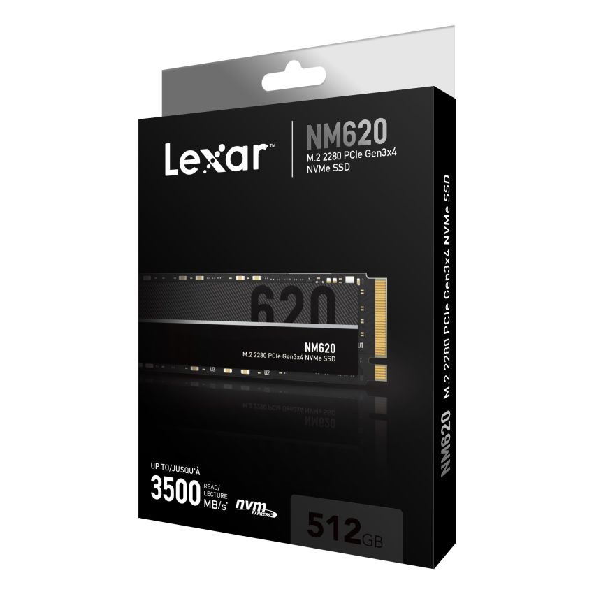 Lexar® 512GB NM620M.2 2280 NVMe SSD (LNM620X512G)