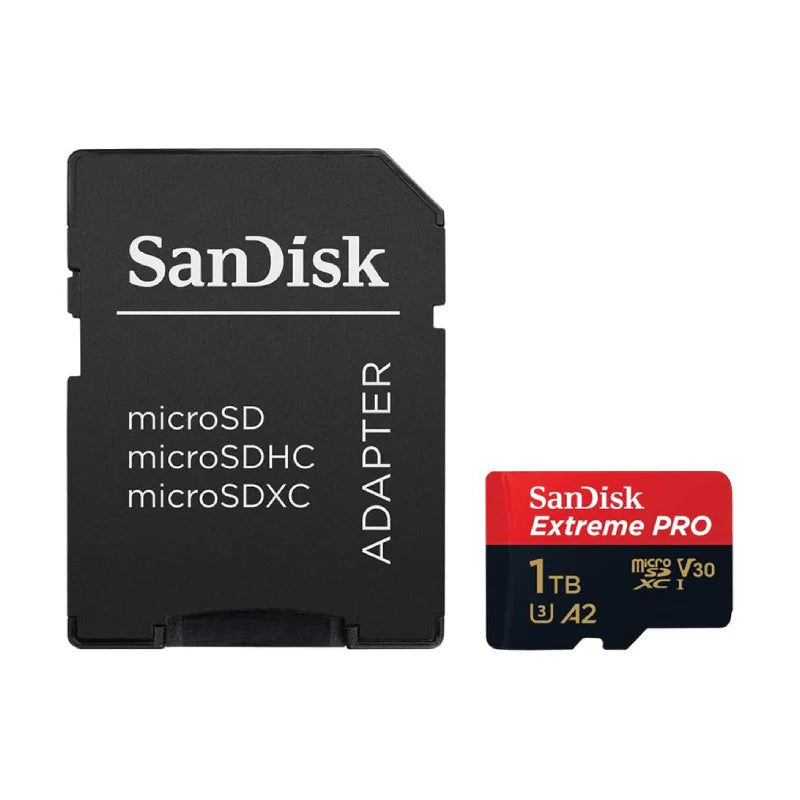 SanDisk Extreme PRO 1TB microSDXC UHS-I Memory Card with Adapter – Up to 200 MB/s