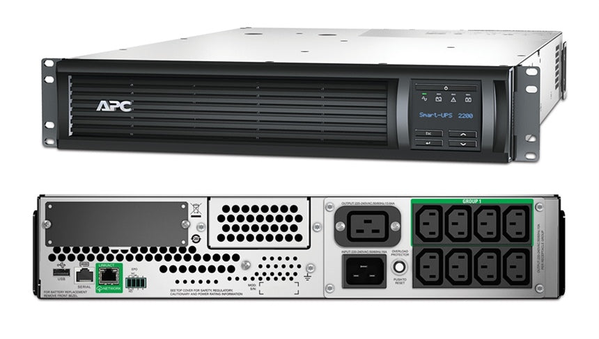 APC Smart-UPS 2200VA - 1980Watts / 2200VA / Line Interactive / Rack (2U) SMT2200RMI2UC