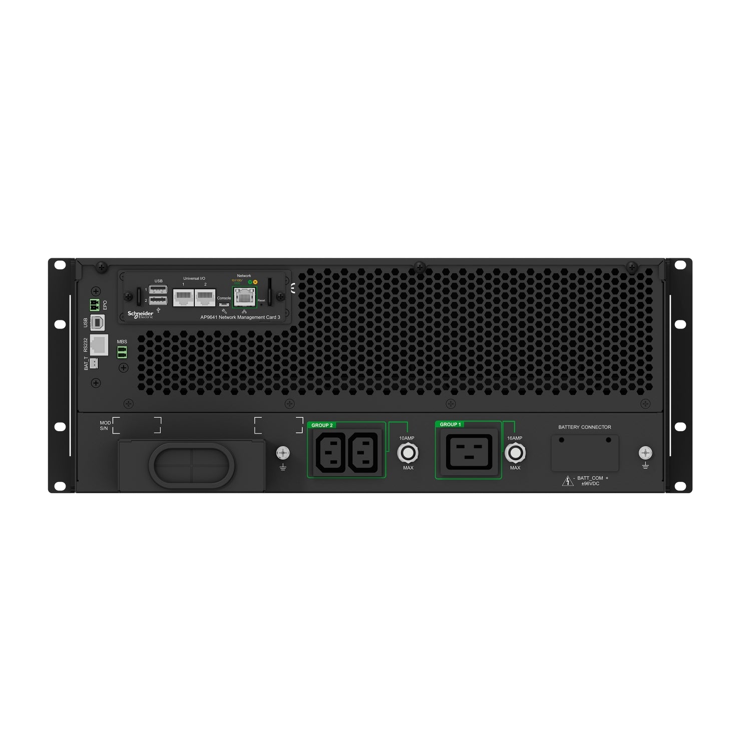 APC Smart-UPS RT 5000VA, 230V, LCD, without kit, 2x IEC 60320 C13 & 1x IEC 60320 C19 outlets (SRTG5KXLI)