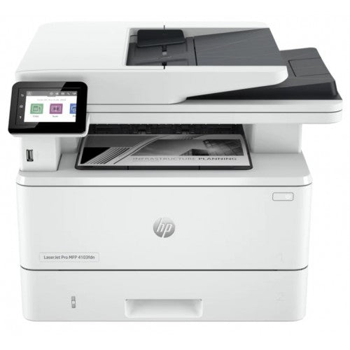 HP LaserJet Pro MFP 4103fdn Mono Laser Printer – Print, Scan, Copy, Fax (2Z628A)