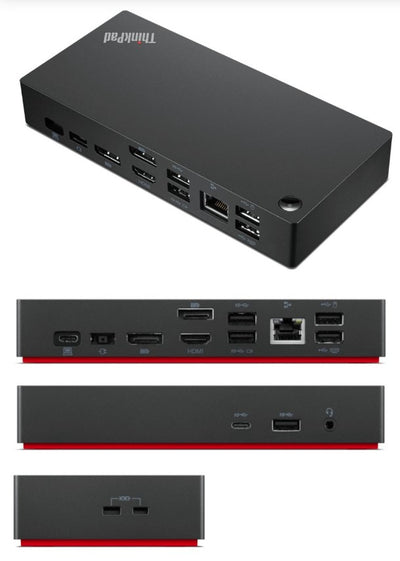Lenovo ThinkPad Universal USB-C Dock Dual Display 90W Power Delivery (40AY0090UK)