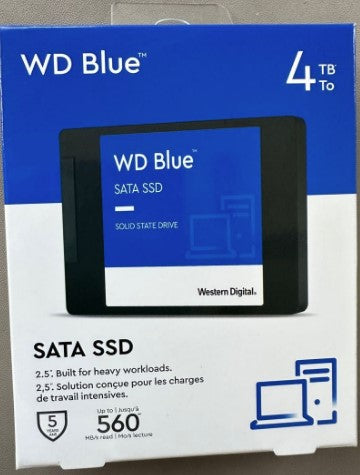 WD Blue 3D NAND 4TB Internal SSD - SATA III 6Gb/s 2.5