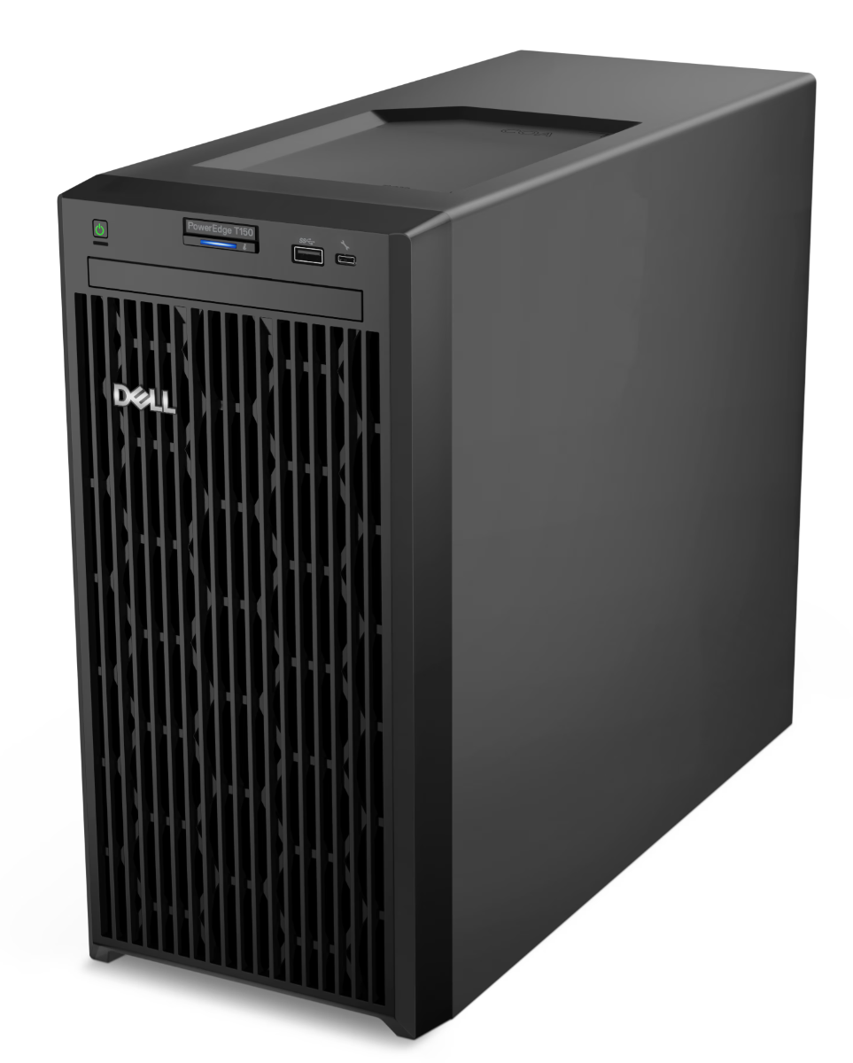 DELL PowerEdge T150 (Intel Xeon E-2314 2.8Ghz 4Core، ذاكرة وصول عشوائي UDIMM سعة 16 جيجابايت، قرص ثابت سعة 1 تيرابايت بدقة 7.2 كيلو بايت، ضمان لمدة 3 سنوات)