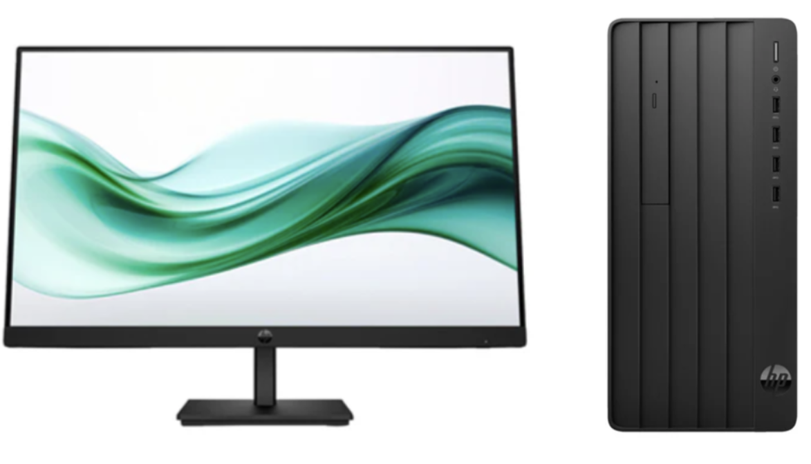 HP Elite Tower 800 G9 Desktop – Intel Core i7-14700, 16GB RAM, 512GB SSD, DOS, 24" HP Monitor – 1 Year Warranty