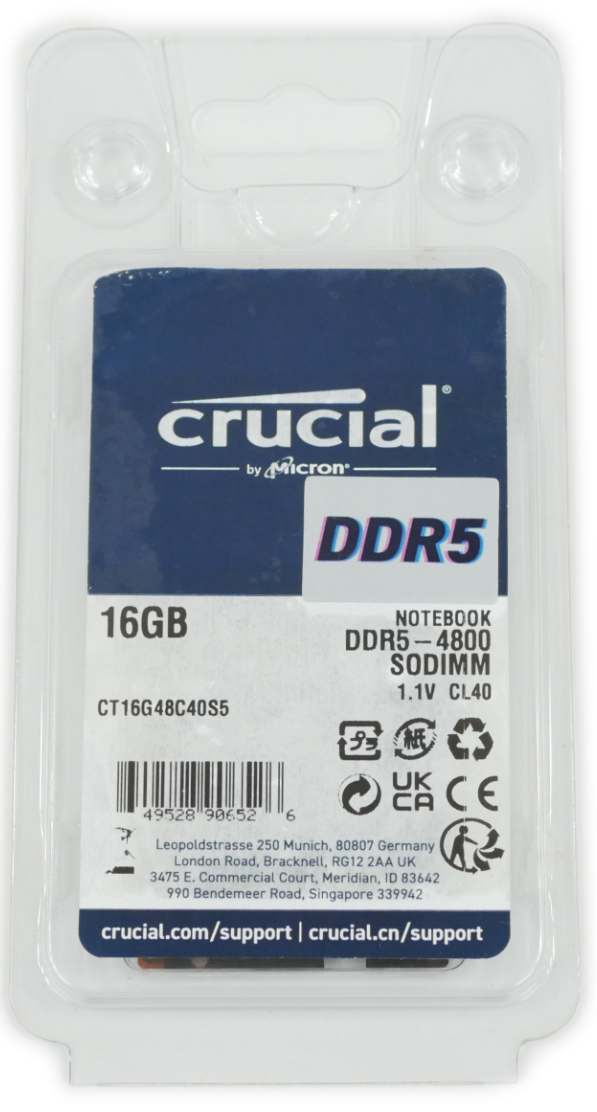 ذاكرة 16 جيجا بايت DDR4 3200 ميجا هرتز SODIMM للكمبيوتر المحمول من Crucial - CT16G4SFRA32A 