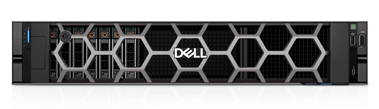 Dell PowerEdge R760xs Rack Server – Xeon Silver 4510 12 Core, 32GB DDR5, 2.4TB 10K SAS, Dual 1100W PS, 3 YR