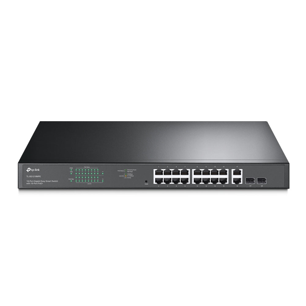 TPLink 18-Port Gigabit Easy Smart Switch with 16-Port PoE+(TL-SG1218MPE)