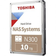 Toshiba 10TB NAS Hard Disk Drive - 7200 RPM Class SATA 6Gb/s 3.5 Inch - HDWG11AEZSTA