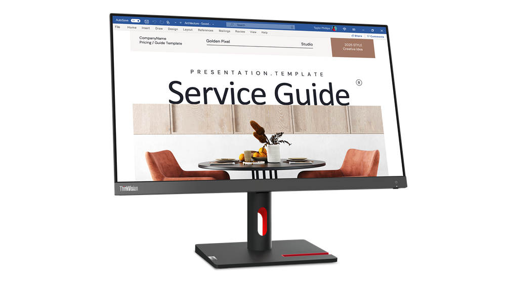 Lenovo 23.8" FHD IPS Monitor S24i-30 VGA,HDMI-63DEKAT3UK