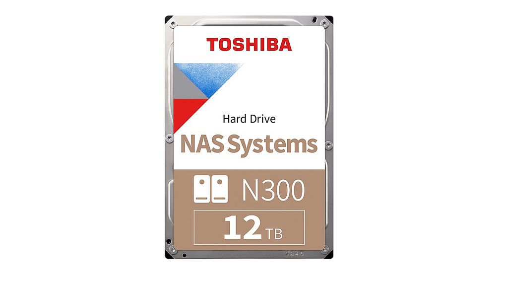 Toshiba 12TB NAS Hard Disk Drive - 7200 RPM Class SATA 6Gb/s 3.5 Inch - HDWG21CEZSTA