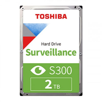 Toshiba S300 2TB Surveillance Internal Hard Drive 3.5" SATA 6Gb/s 5400RPM DVR & NVR HDD - HDKPB20Z0A01S