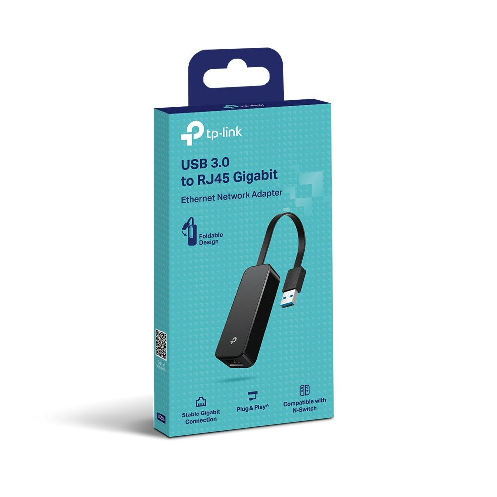 TP-Link (UE306) USB 3.0 to Gigabit Ethernet Network Adapter - LAN / USB 3.0 / Black