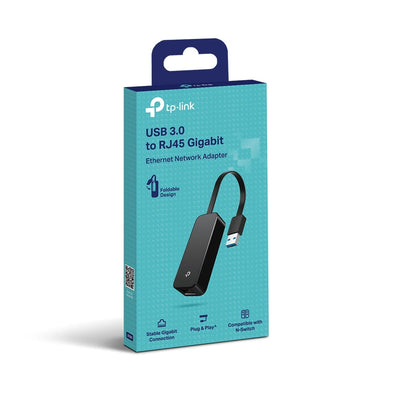 TP-Link (UE306) USB 3.0 to Gigabit Ethernet Network Adapter - LAN / USB 3.0 / Black