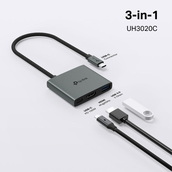 TP-Link UH3020C USB-C 3-in-1 Hub with 4K HDMI