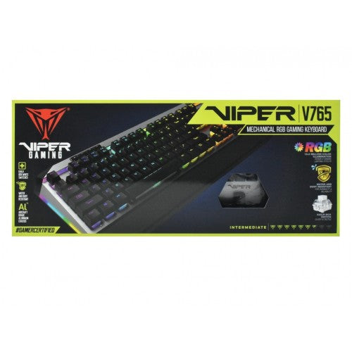 Patriot Viper V765 Mechanical RGB Illuminated Gaming Keyboard (PV765MBWUXMGM)