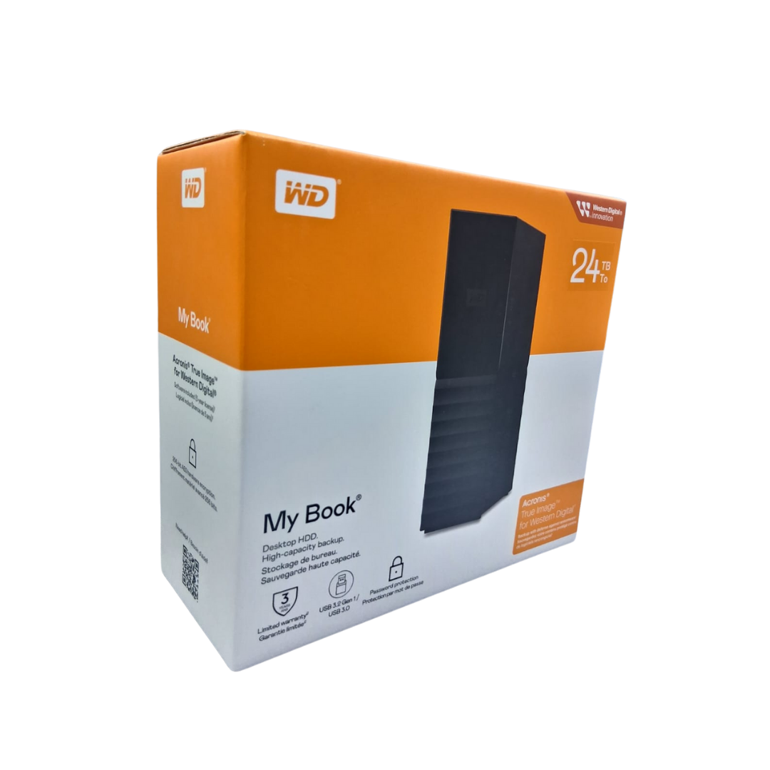 WD My Book  24TB USB 3.0 Desktop Hard Drive (WDBBGB0240HBK)