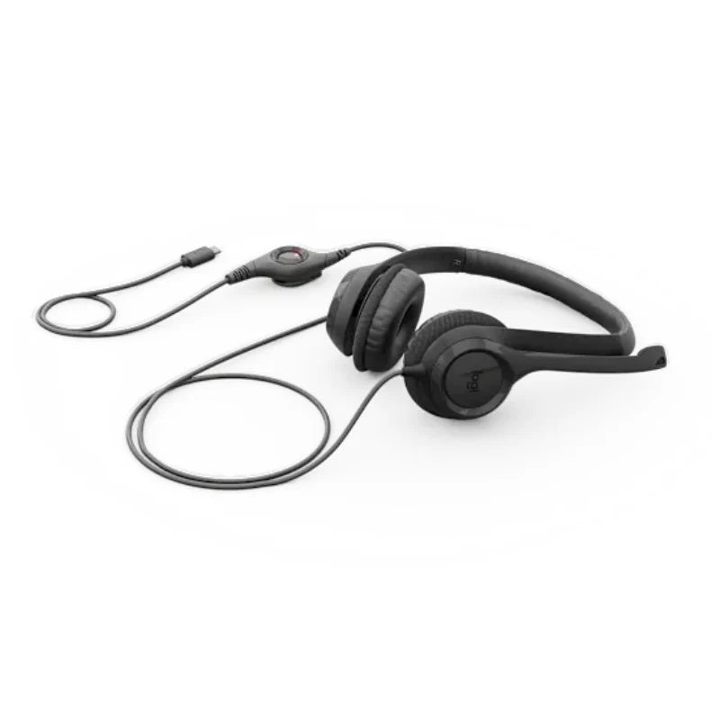Logitech H390 USB Computer Headset - Wired USB-C / Black