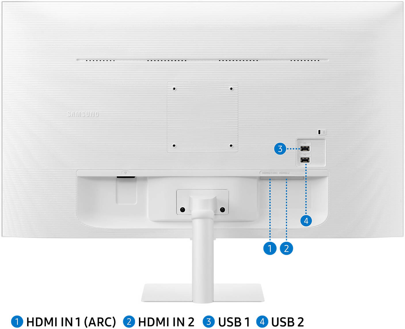 شاشة ألعاب Samsung Odyssey G51C LS32CG510EMXUE - 32.0 بوصة VA QHD / 1ms / HDMI / DisplayPort / أسود - شاشة