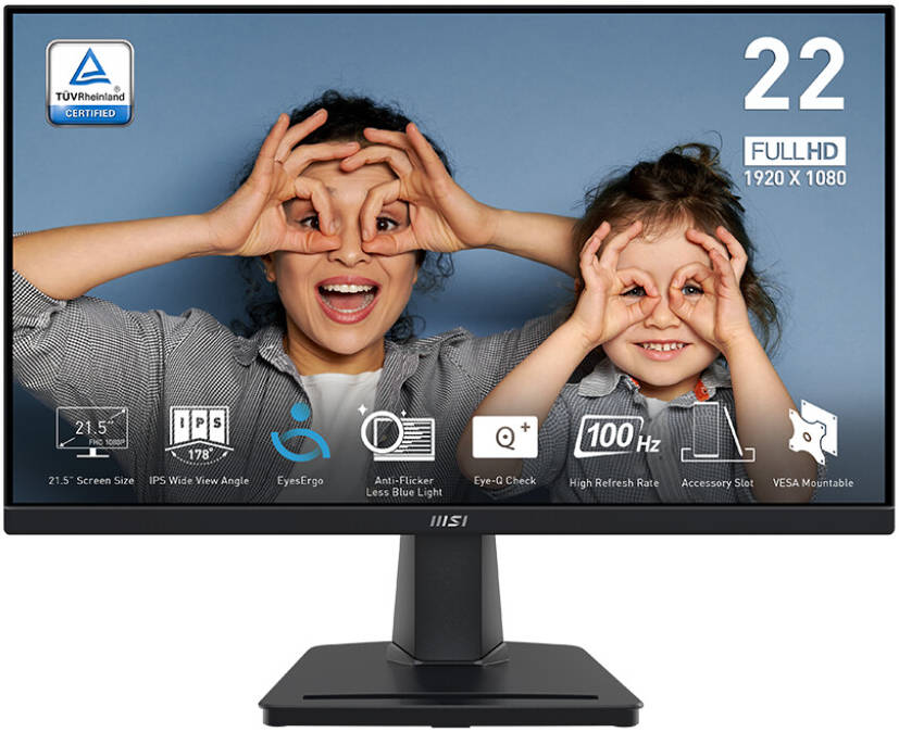 MSI Pro MP225 IPS 22-inch FHD 1ms 100Hz Gaming Monitor-Black-9S6-3PC6CM-013