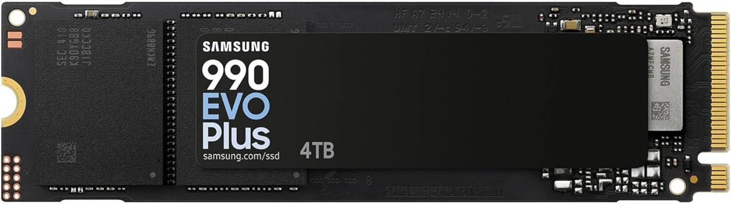 SAMSUNG 4TB NVMe 990 EVO Plus Gen4/5 Upto 7250Mb/s-MZ-V9S4T0BW