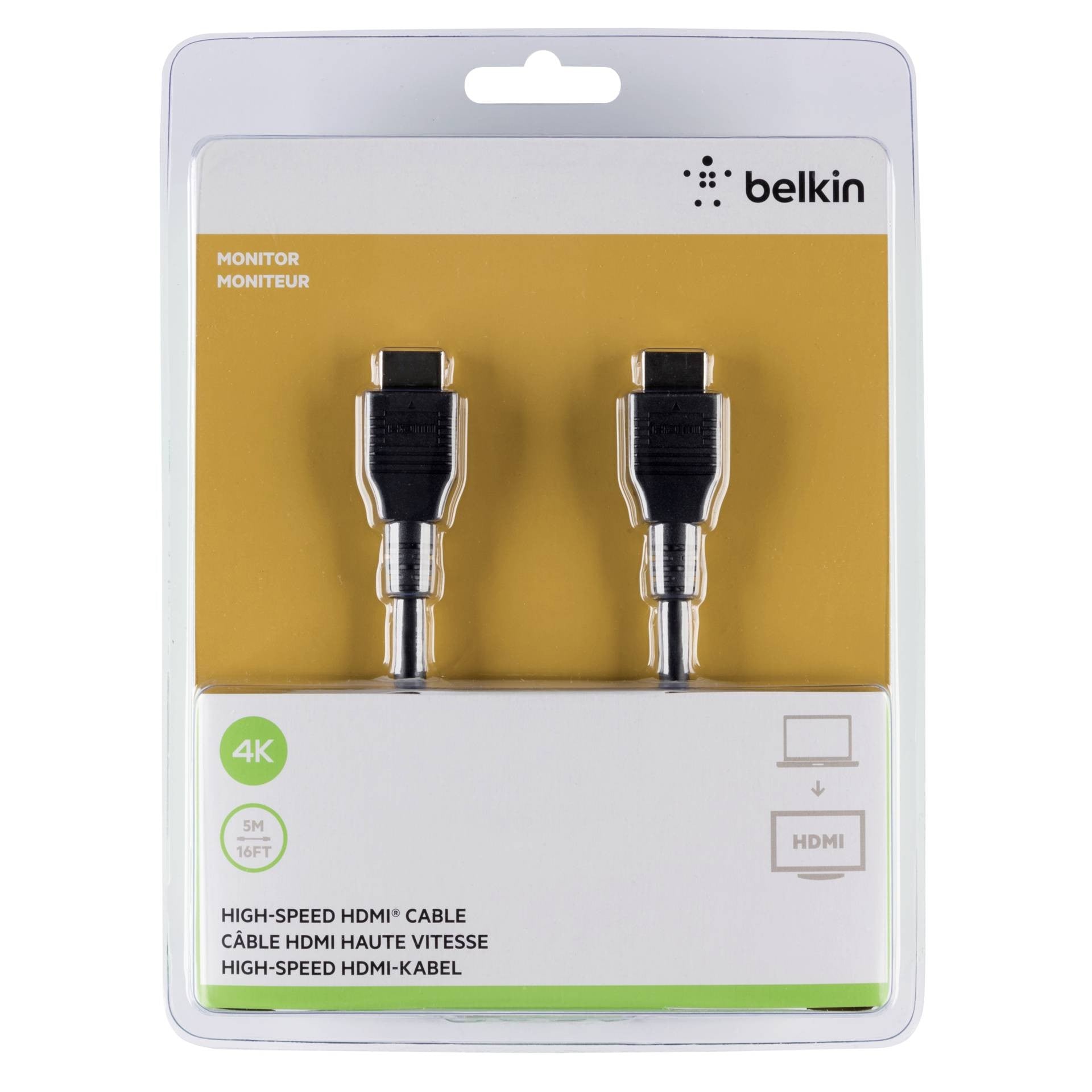 Belkin-HDMI TO HDMI Cable 4K High Speed 5MTR