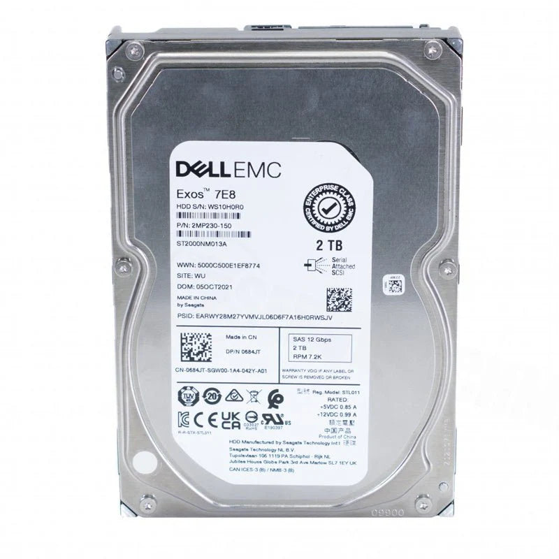 قرص صلب داخلي Dell Sas Ise 12GBPS 10K 512E سعة 2.4 تيرابايت وقياس 2.5 بوصة مع حامل هجين مقاس 3.5 بوصة ومحرك أقراص ثابت 161-BCFV