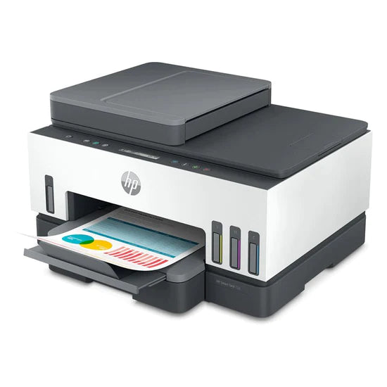HP Smart Tank 750 AIO - 15ppm / 4800dpi / A4 / USB / LAN / Wi-Fi / Bluetooth / Color Inkjet - Printer