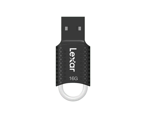 Lexar 16GB JumpDrive V40 USB 2.0 Flash Drive - Black-LJDV40-16GAB