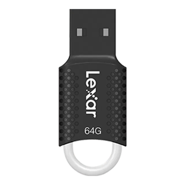 Lexar 64GB JumpDrive V40 USB 2.0 Flash Drive - Black-LJDV40-64GAB