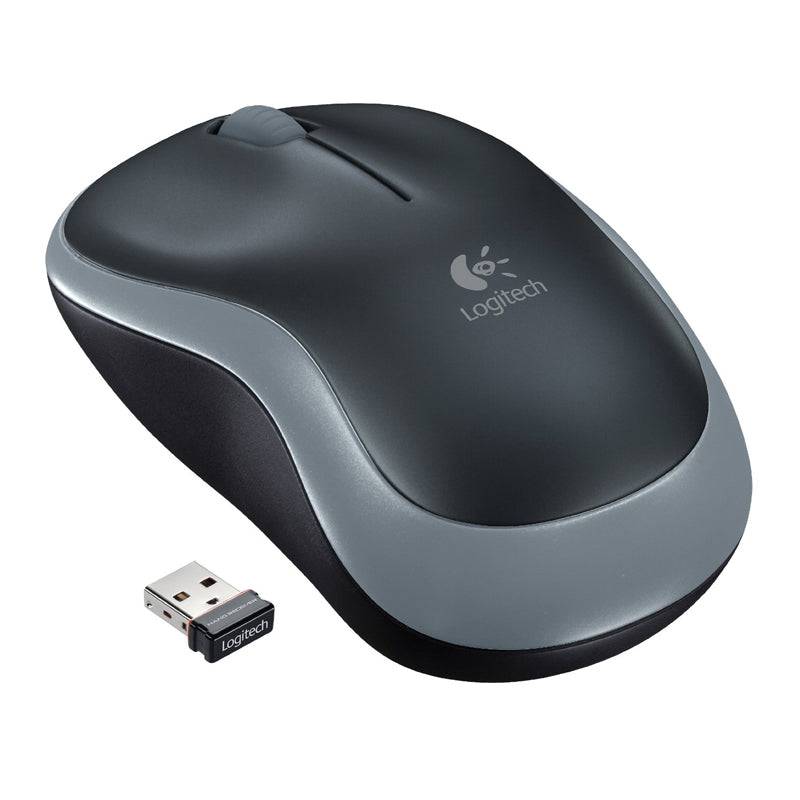 Logitech M185-2.40GHz / Up to 10m / Wi-Fi / Black/Grey-Mouse